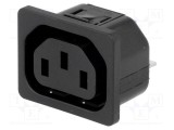Conector alimentare AC SCHURTER soclu mamă 10A 250VAC IEC 60320 IP30