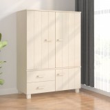 Cumpara ieftin Dulap haine &bdquo;HAMAR&rdquo; maro miere 99x45x137 cm, lemn masiv de pin