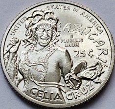 25 cents / quarter dollar 2024 USA, Celia Cruz, Lit.S, km#788