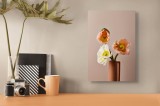 Tablou Canvas floral cu tema răsărit delicat, 26 x 39 cm, CMCLASS