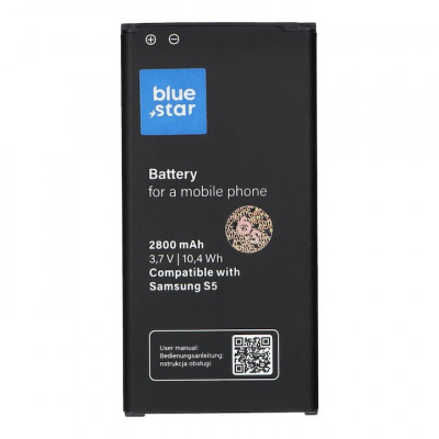 Baterie Samsung Galaxy S5, Blue Star, 2800mAh, Li-Ion, Negru foto