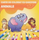 Animale. Carte de colorat si ghicitori - Ars Libri