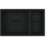 Chiuveta bucatarie Franke Kubus 2 KNG 120, 760x460mm, fragranite, Matte Black