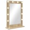 vidaXL Oglindă de Toaletă Stejar Sonoma MDF, Sticlă 70 x 50 x 18 cm