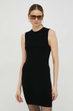 Drykorn rochie culoarea negru, mini, mulată