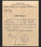 CERTIFICAT Rar de PERCEPTOR Fiscal 1927 Certifică impunerea impozitului pe lux și cifra de afaceri D-lui Ioan Benda rotar din Cacova / Oravița / Caraș