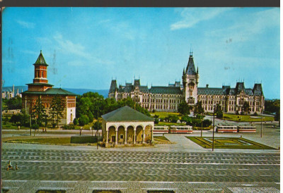 CPI B12511 CARTE POSTALA - IASI. PALATUL CULTURII, CASA DOSOFTEI, BISERICA SF NI foto