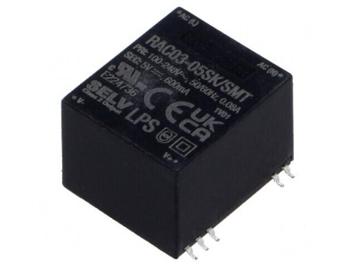 Convertor AC/DC 3W 85-264VAC la 5VDC foto