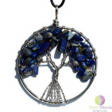 Pandantiv pomul vietii cu pietre de lapis lazuli, Stonemania Bijou