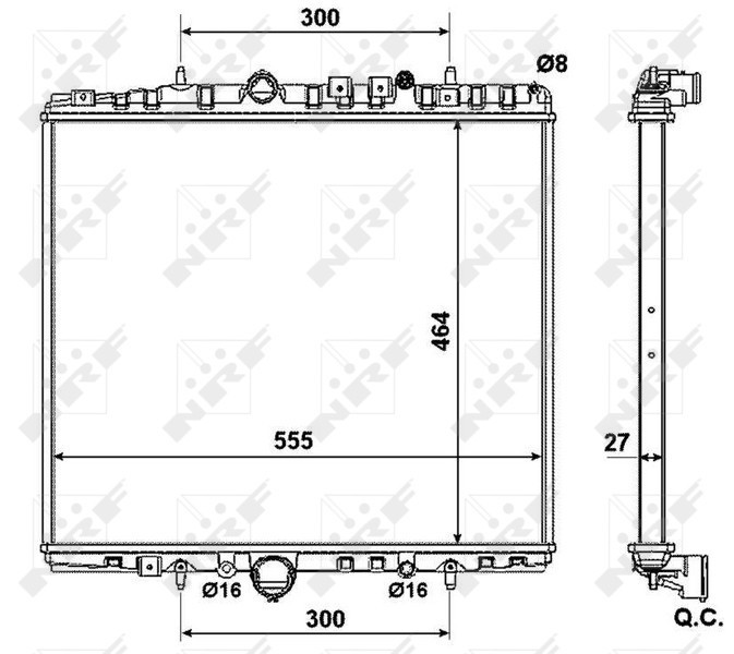 NRF 58373 EASY FIT Radiator, racire motor