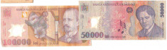 SV * Romania BNR 50000 + 100000 LEI 2001 POLIMER * PRIMA EMISIUNE 01... +/- F foto