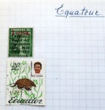 Lot Timbre Ecuador - Istoric 1935 Seguro Social, Tematică Faună Armadillo Misiuni 1964 - GB