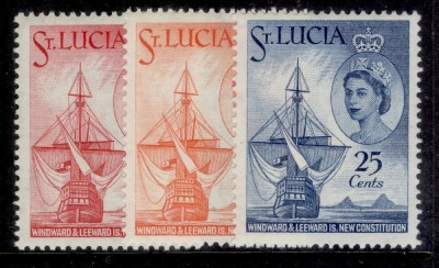 St. Lucia 1960 - Noua Constitutie, serie neuzata foto