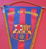 Fanion fotbal - FC BARCELONA (Spania) dimensiuni mari 44X24 cm
