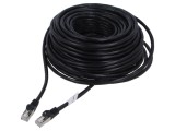 Patch cord F/UTP 6 litat CCA PVC negru 30m 26AWG