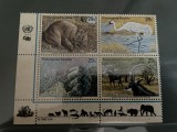 Natiunile Unite - Serie timbre pasari, fauna nestampilate MNH