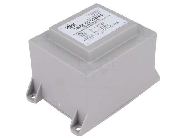 Transformator &icirc;ncapsulat 55VA 230VAC 9V 6,1A PCB