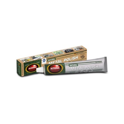 Autosol Natural Metal Polish, Pasta de polisat pentru toate suprafetele metalice, fara chimicale agresive, 75ml foto