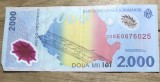 BNKRO05 Bancnota polimer 2000 lei 1999 Eclipsa totala de soare 11 august prima bancnota plastic BNR colectie