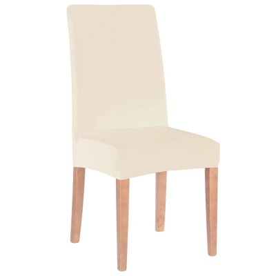 Husa universala pentru scaun, marime universala, poliester si spandex, 45 x 60 cm, bej Household NewTrend foto
