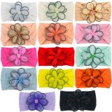Bentita lata pentru fetite - Passion flower (Culoare: Albastru, Marime, Superbaby