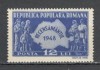 Romania.1948 Recensamintul XR.183, Nestampilat