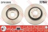 Disc frana HONDA CR-V II (RD) (2001 - 2006) TRW DF6180S
