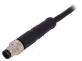 Conector M5 mufa tată 4 pini drept IP67 1m
