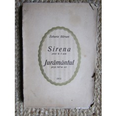 Zaharia Barsan-Sirena-Juramantul 1912 Ed. Lucian Bolcas Beius Tipogr. Doina.