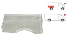 Segment reparatie aripa spate Mercedes Vito, Viano 2004-2014 Partea Dreapta, Spate, lungime 1225 mm, inaltime 575 mm, superioara, Model Scurt