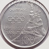 2664 San Marino 100 Lire 1980 Olympics &ndash; Archery km 108, Europa