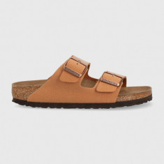 Birkenstock papuci Arizona femei, culoarea maro 1025046-Pecan