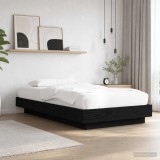 Cumpara ieftin Cadru de pat cu LED Stejar Negru 80 x 200 cm Lemn prelucrat