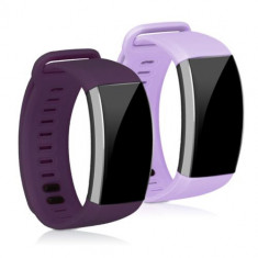 Set 2 Curele pentru Huawei Band 2/Band 2 Pro, Kwmobile, Silicon, Violet/Mov, 43318.102