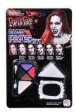 Set Machiaj Vampir Halloween cu Proteză &ndash; Fii Creatura Nocturnă!, 30, Alb