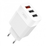 Incarcator Retea USB XO Design L72, 3 x USB, Quick Charge, 18W, Alb