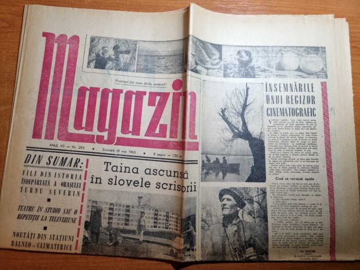 magazin 18 mai 1963-art. foto tiglina galati,orasul turnu severin,poiana brasov