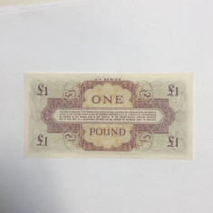 BRITISH ARMED FORCES 1 POUND LIRA UNC foto