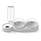 Cumpara ieftin Bol Ortopedic 3 in 1 petru hranirea animalelor de companie, Antiderapant, Reumplere automata a apei, Inclinare 15 grade, Rotire 360 Grade, Gri