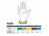 Mănuși galbene Vital 210 din latex, mărimea 8, MAPA