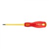 Surubelnita plata izolată 1000V Neo, 4.0 x 100mm, otel SVCM, maner ergonomic, antialunecare, varf magnetic