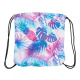 &quot;Beach Towel with bagback 70x140 cm Leafs