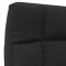 Scaun de podea pliabil, negru, material textil - 6