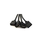 Cablu Splitter Y cu 4 Pini pentru Banda LED RGB Negru