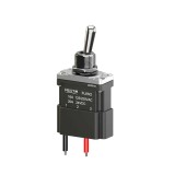 Intrerupator basculant cu mentinere, 12mm, 2 pozitii, 2 fire, ON-OFF, 16A 125 250VAC, 20A 24VDC, SPST, IP67, FLKN2-11X-W