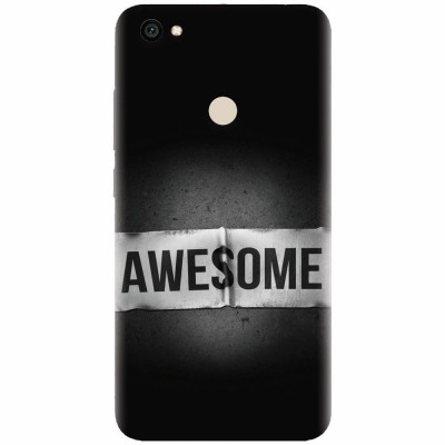 Husa silicon pentru Xiaomi Redmi Note 5A, Awesome Label Dark foto