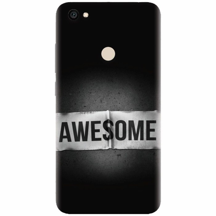 Husa silicon pentru Xiaomi Redmi Note 5A, Awesome Label Dark