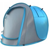 Cort plaja si picnic Sersimo, protectie UV, 210x130x90 cm, albastru gri Household NewTrend