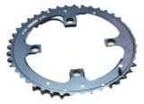 Foaie angrenaj MTB V4G2 104 BCD, 44T, aluminiu, negru-rosu
