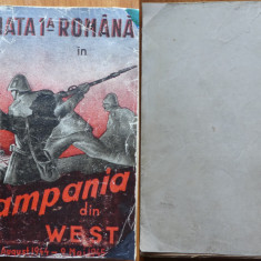 Armata 1 - a Romana in campania din West , cu autograf General Atanasiu , 1945